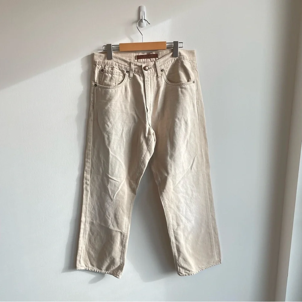 Avage Denim Beige Waterman Jeans Size 32 - Picture 3 of 12